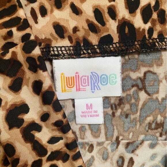 Lularoe Size M Animal Print "Azure" Swing Skirt - Picture 6 of 7